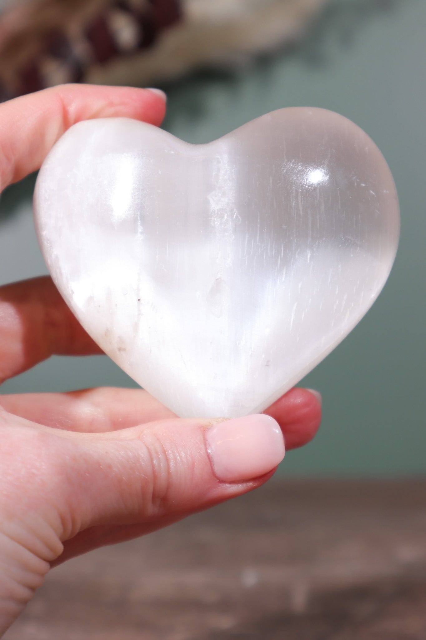 Selenite Hearts Large 8cm - Tali & Loz Crystals