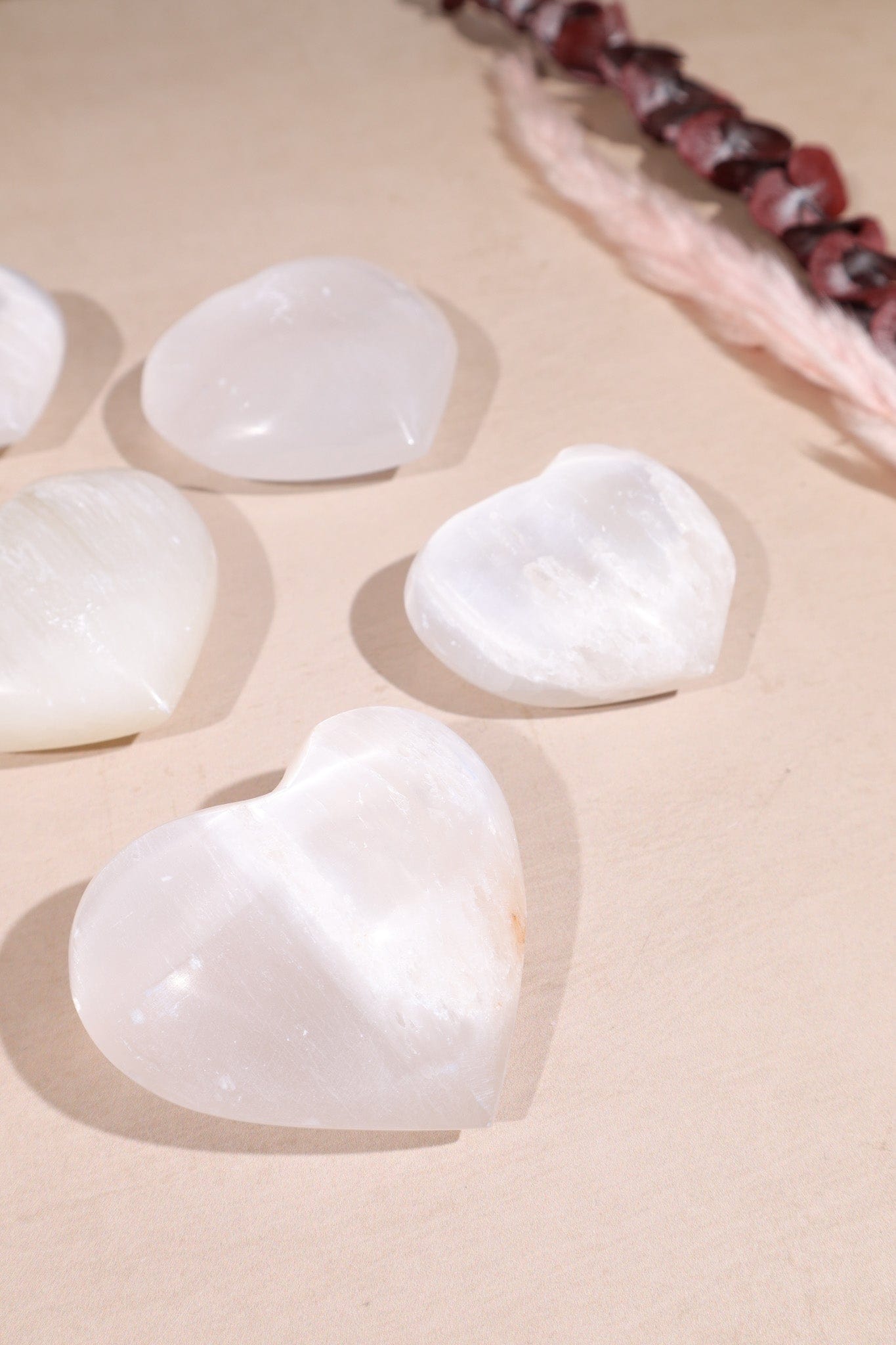 Selenite Hearts Large 8cm - Tali & Loz Crystals