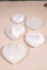 Selenite Hearts Large 8cm - Tali & Loz Crystals