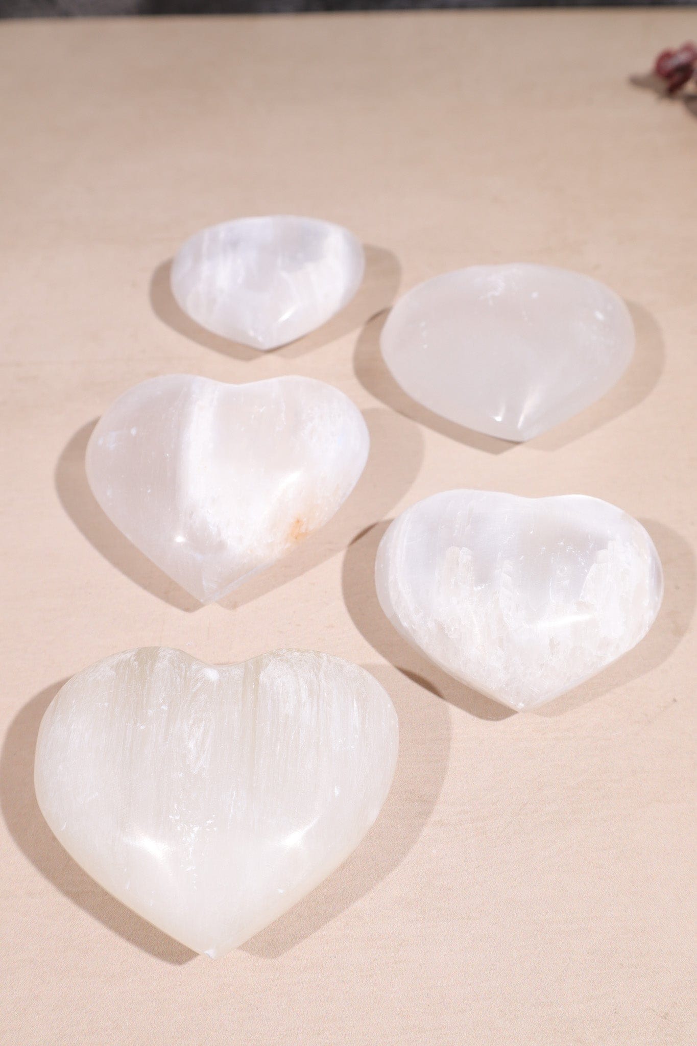 Selenite Hearts Large 8cm - Tali & Loz Crystals