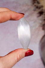 Selenite Hearts Small 6cm Palmstone Tali & Loz Crystals