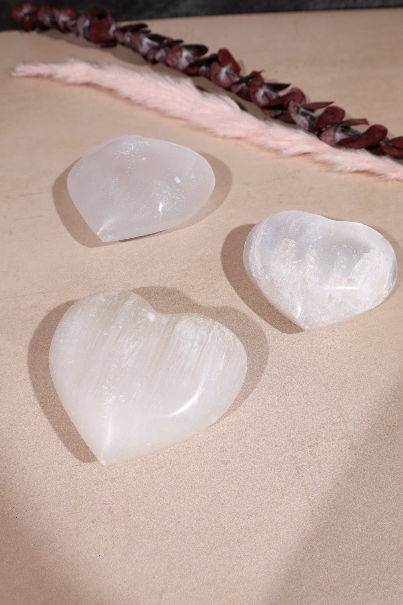 Selenite Hearts Small 6cm - Tali & Loz Crystals