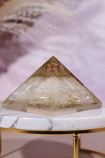 Selenite Orgone Pyramids 6cm - Tali & Loz Crystals