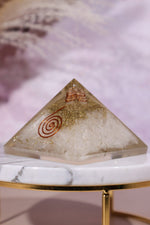Selenite Orgone Pyramids 6cm - Tali & Loz Crystals