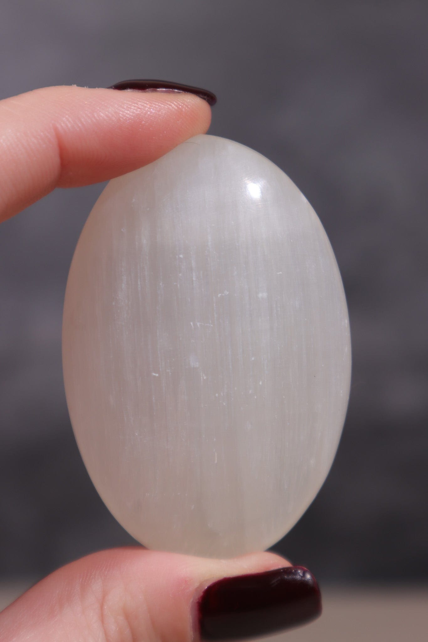 Selenite Palmstones Large 8cm - Tali & Loz Crystals