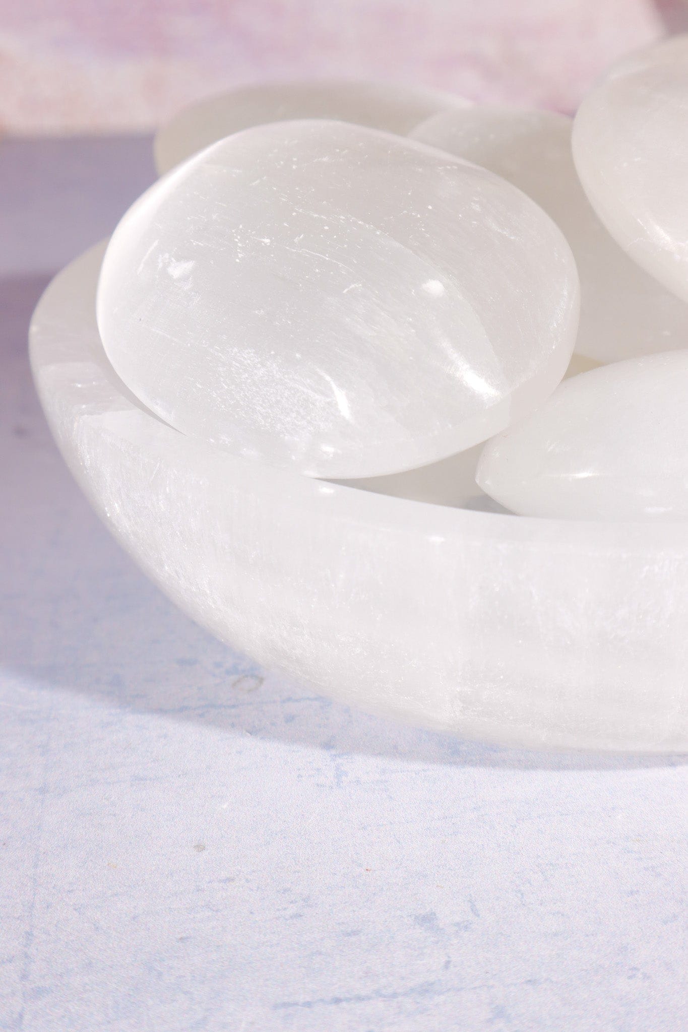 Selenite Palmstones Small 5.5cm Palmstone Tali & Loz Crystals