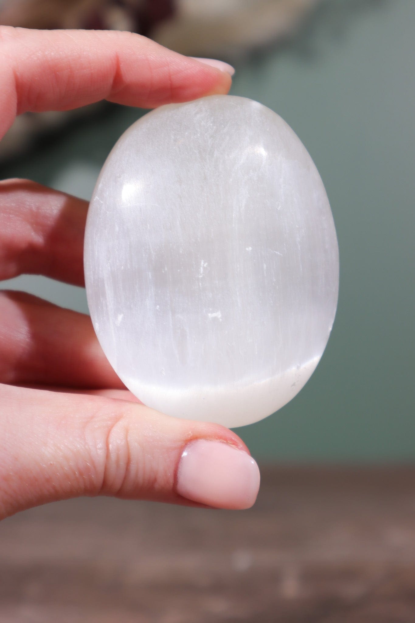 Selenite Palmstones Small 5.5cm - Tali & Loz Crystals