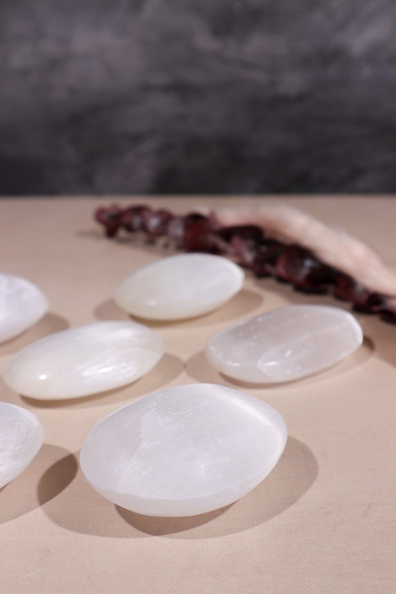 Selenite Palmstones Small 5.5cm - Tali & Loz Crystals