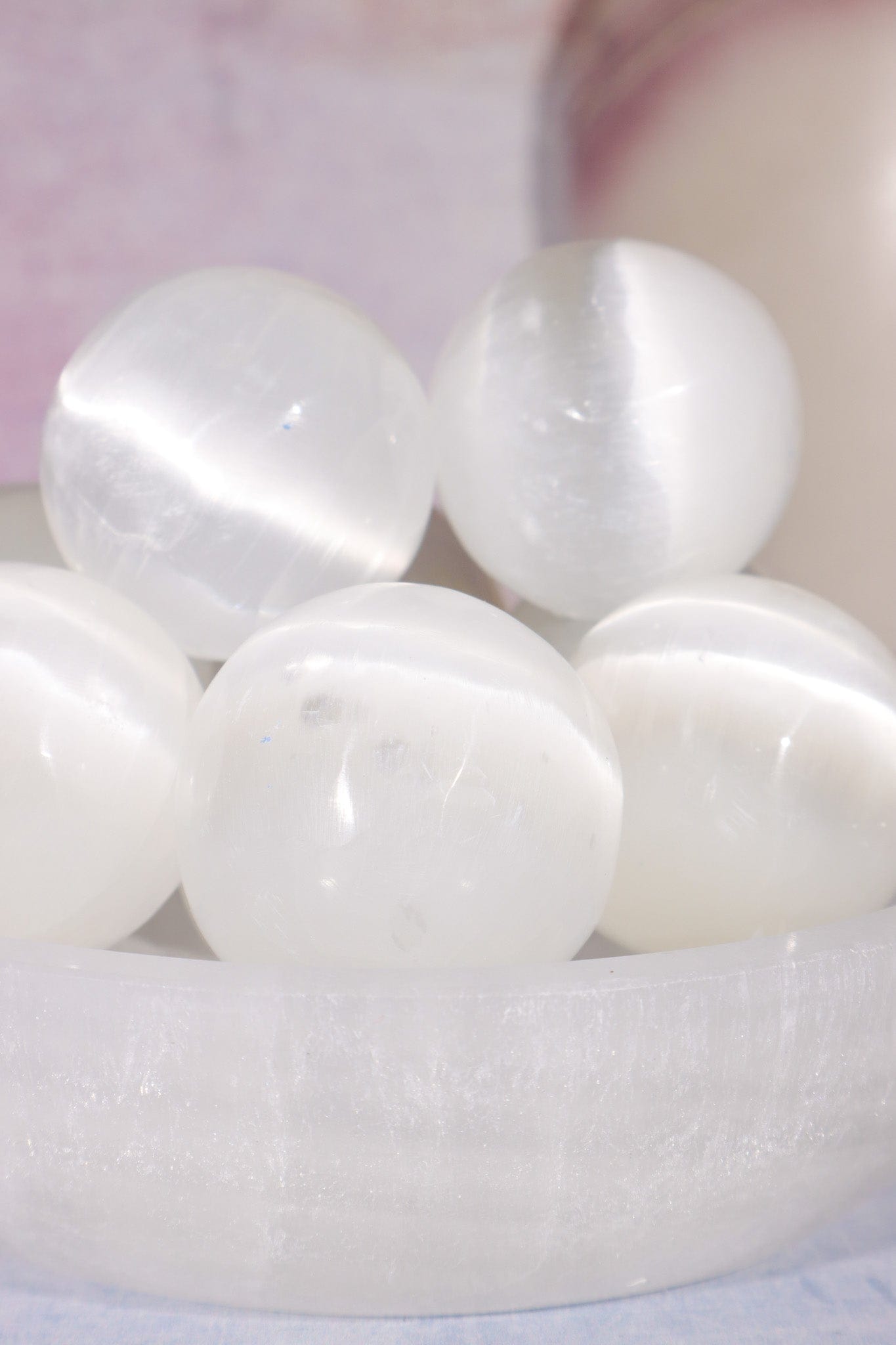 Selenite Spheres 4cm Spheres Tali & Loz Crystals