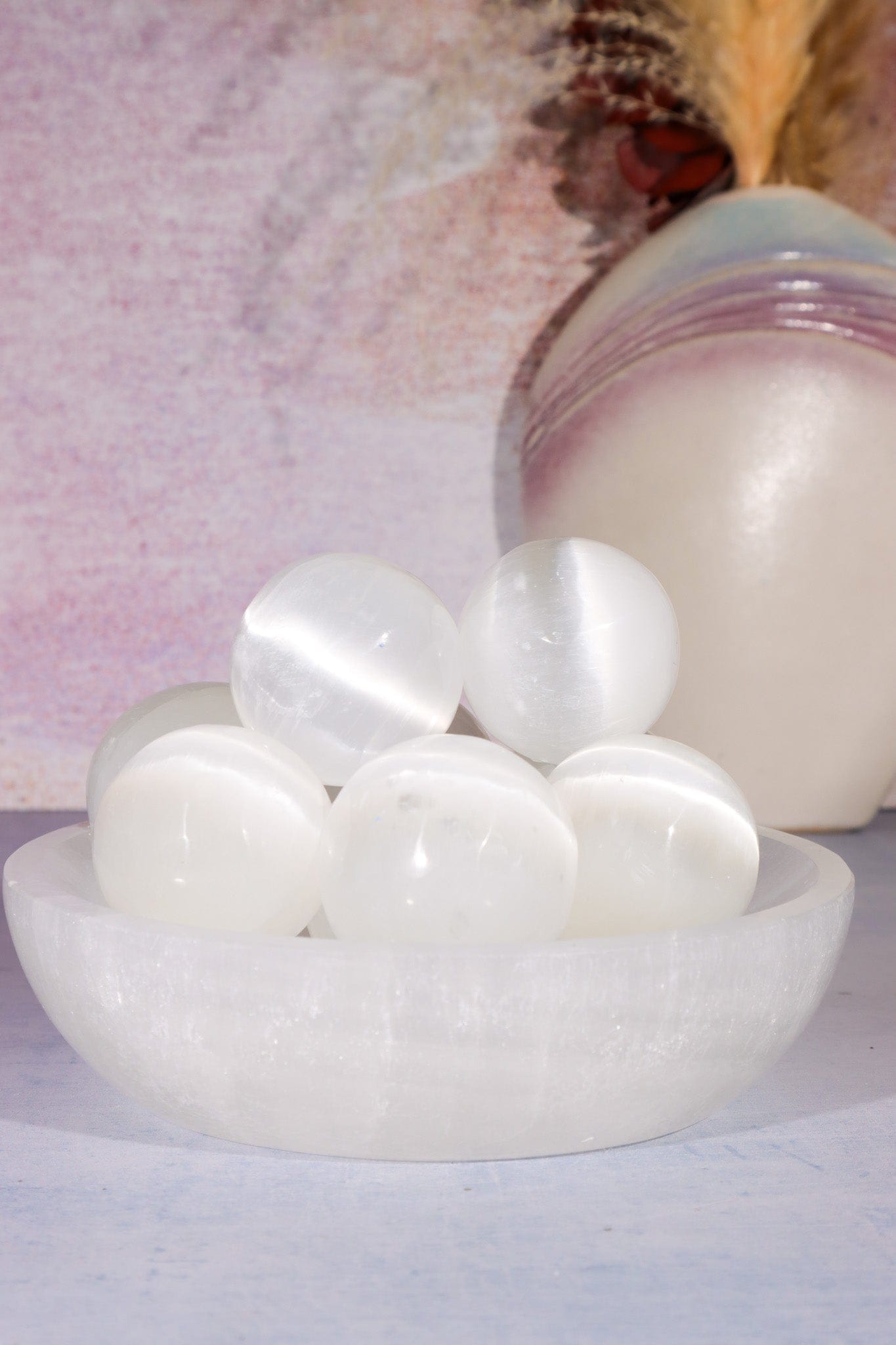 Selenite Spheres 4cm Spheres Tali & Loz Crystals