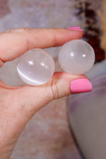 Selenite Spheres | Mini | 24mm | Morocco sphere Tali & Loz Crystals