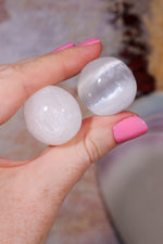 Selenite Spheres | Mini | 24mm | Morocco sphere Tali & Loz Crystals