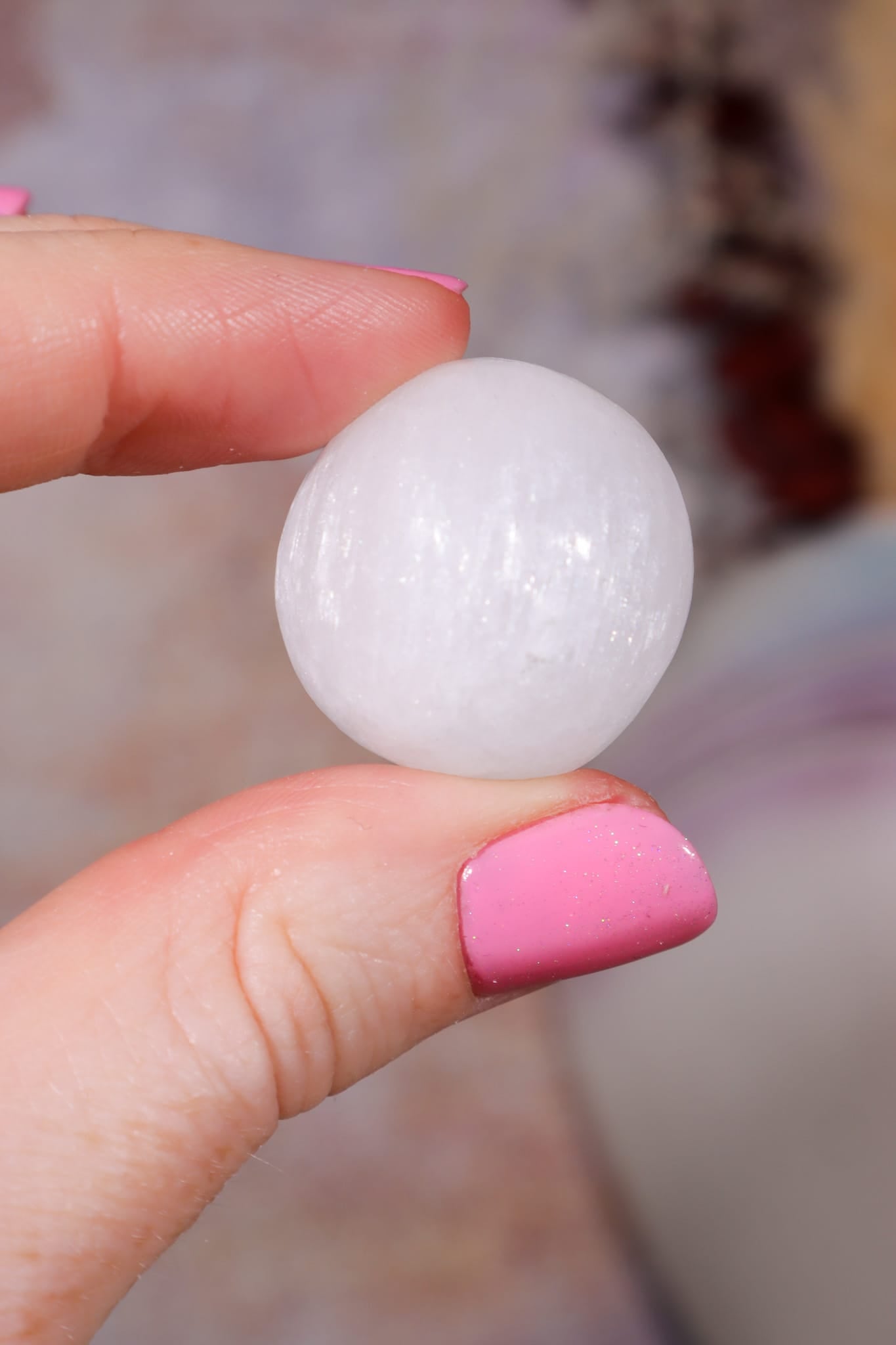 Selenite Spheres | Mini | 24mm | Morocco sphere Tali & Loz Crystals