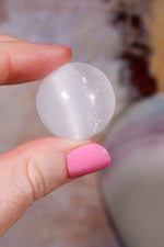 Selenite Spheres | Mini | 24mm | Morocco sphere Tali & Loz Crystals