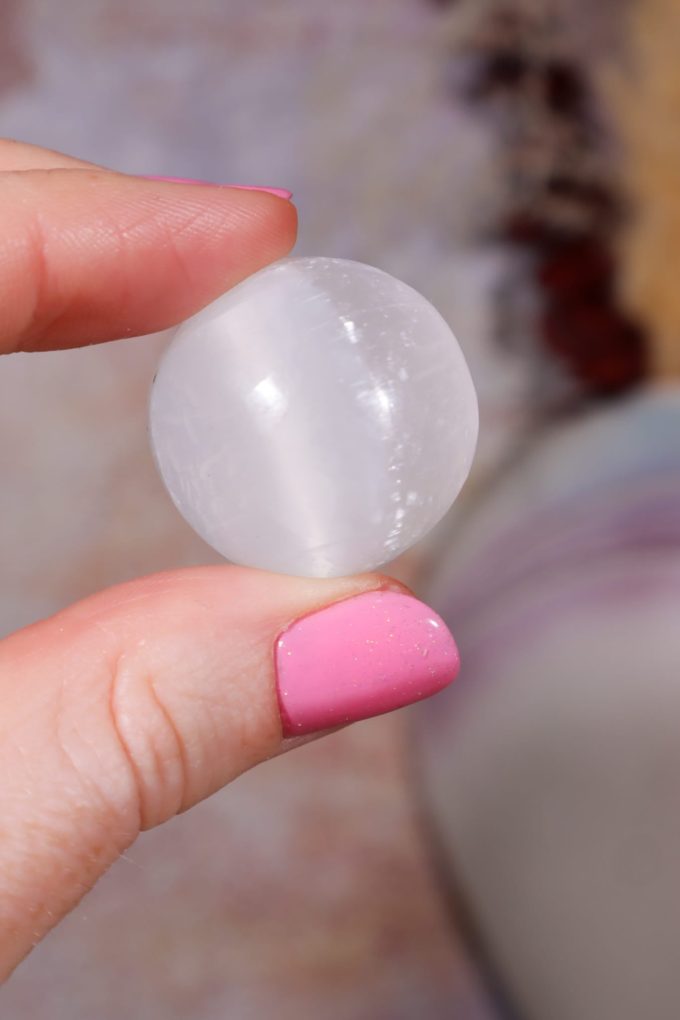 Selenite Spheres | Mini | 24mm | Morocco sphere Tali & Loz Crystals