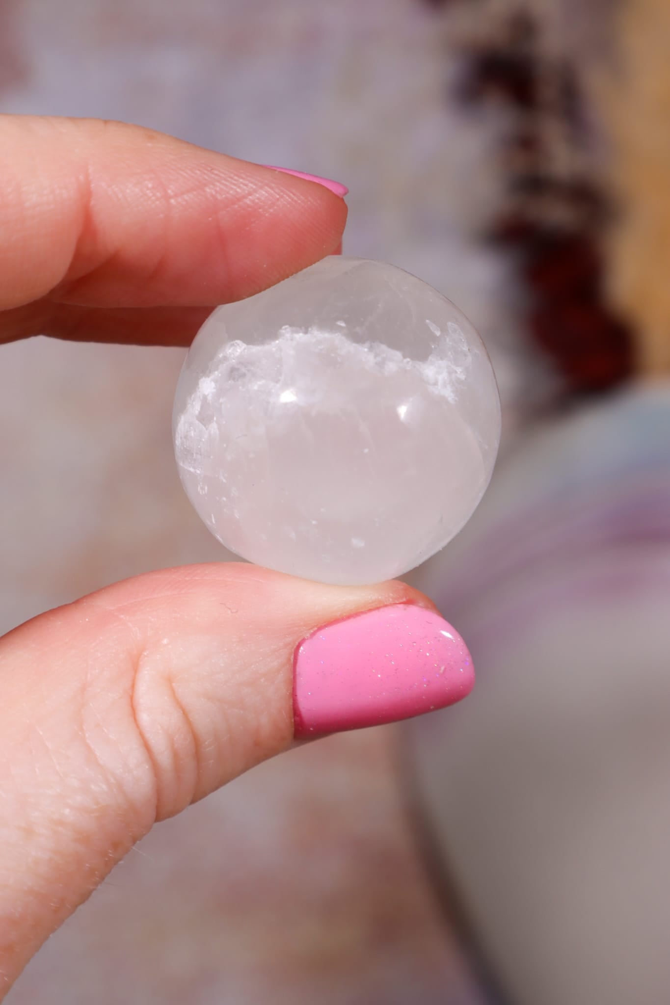 Selenite Spheres | Mini | 24mm | Morocco sphere Tali & Loz Crystals