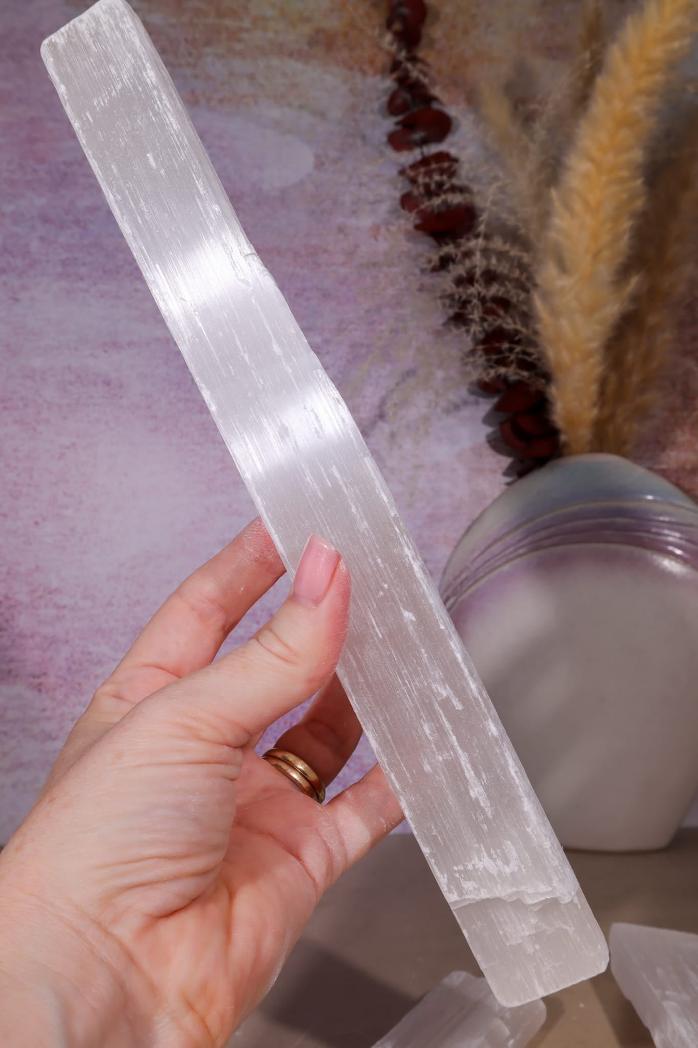 Selenite Wand | 25–33cm | Morocco Wands Tali & Loz Crystals