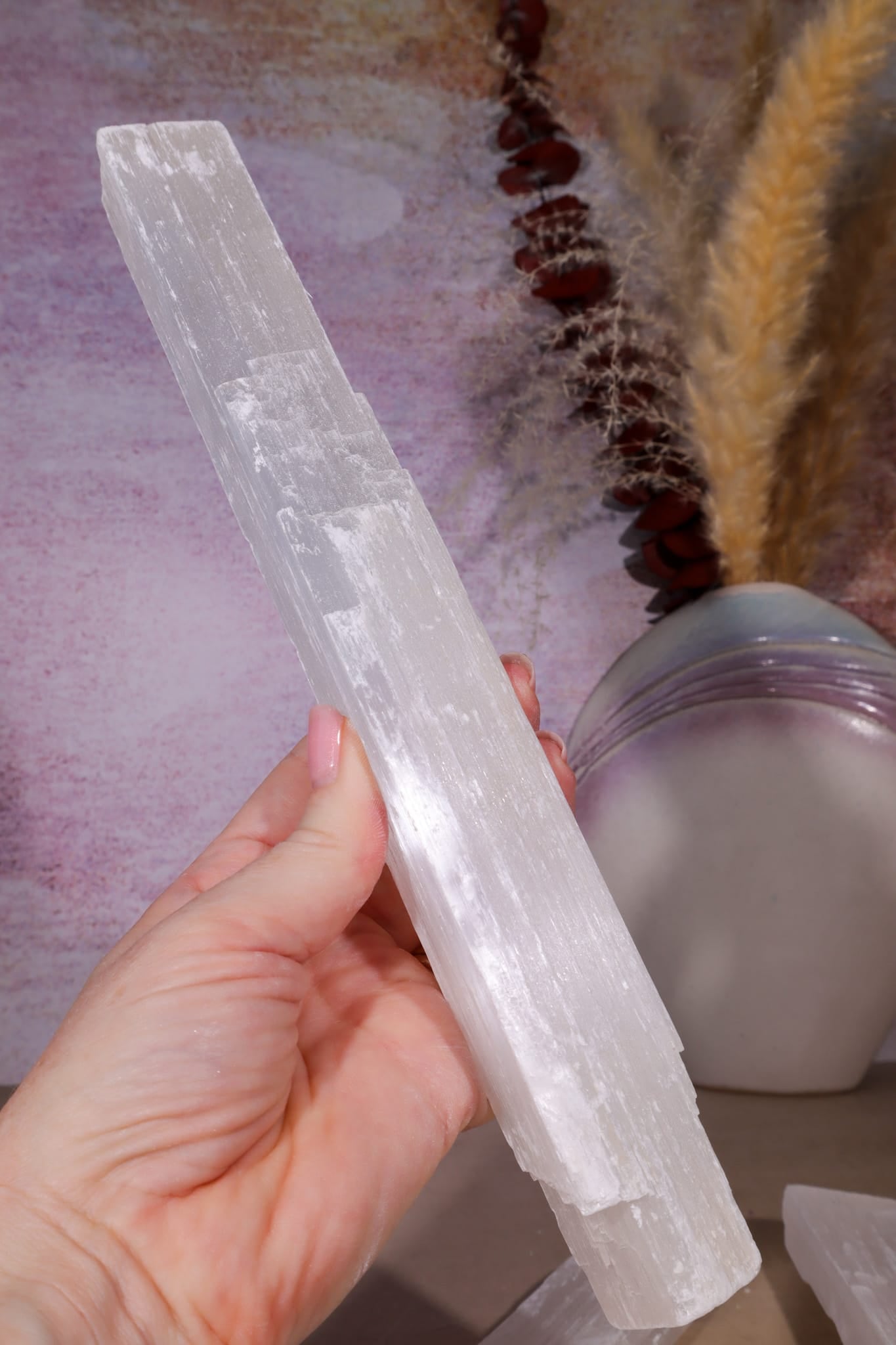 Selenite Wand | 25–33cm | Morocco Wands Tali & Loz Crystals