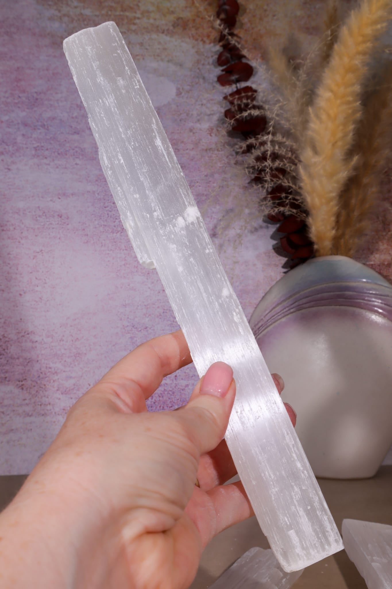 Selenite Wand | 25–33cm | Morocco Wands Tali & Loz Crystals