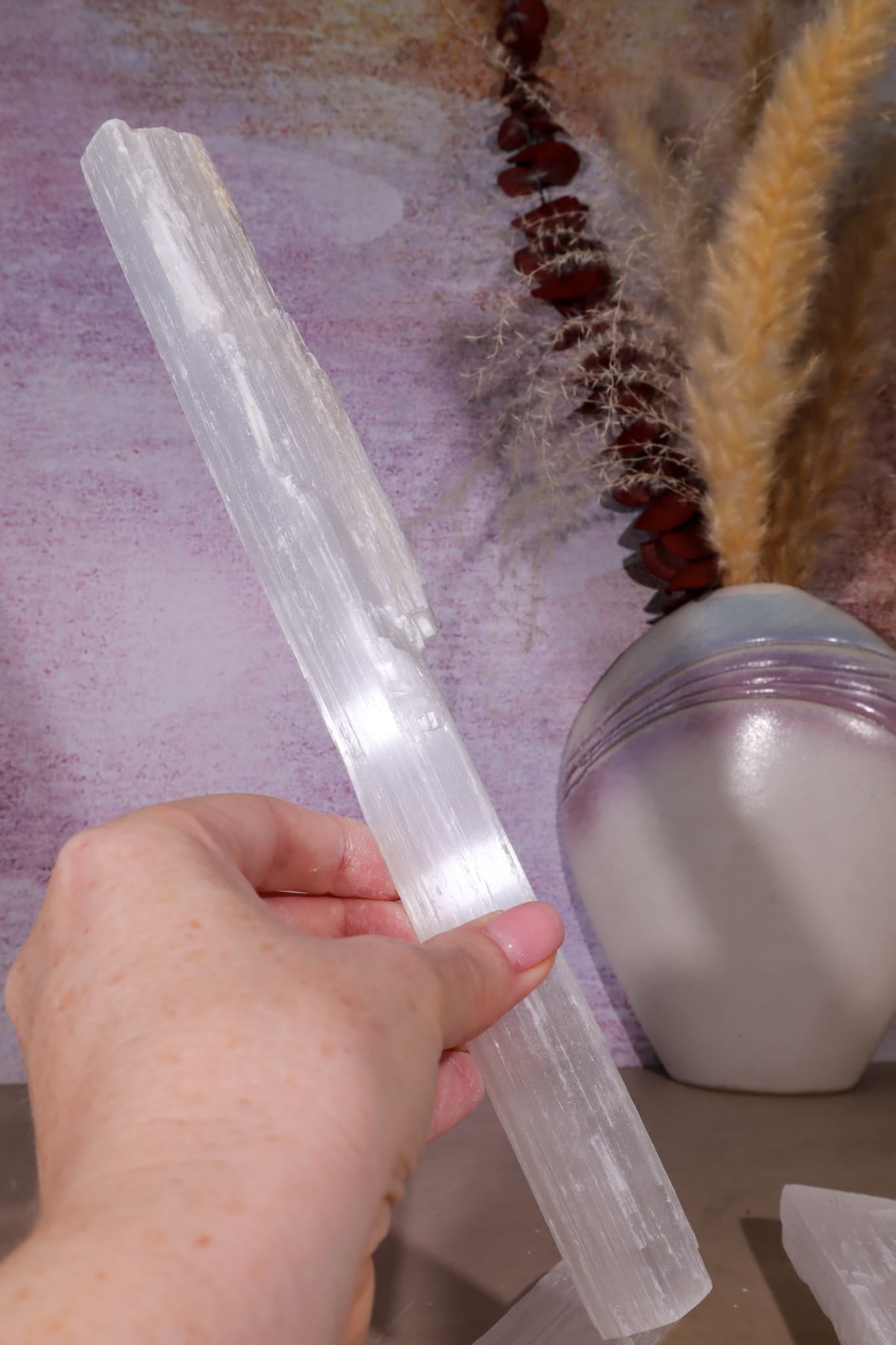 Selenite Wand | 25–33cm | Morocco Wands Tali & Loz Crystals