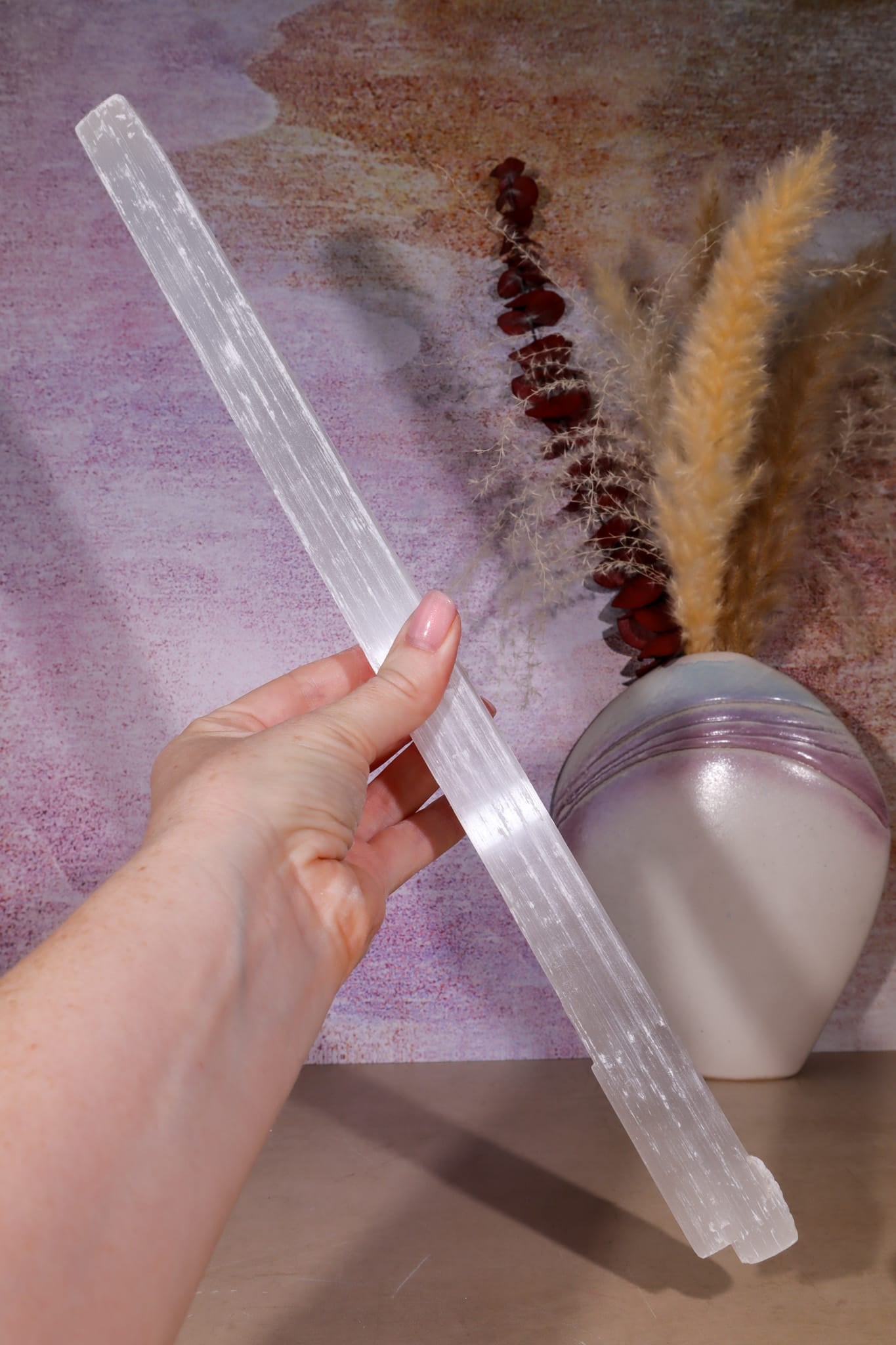 Selenite Wand | 33–40cm | Morocco Wands Tali & Loz Crystals