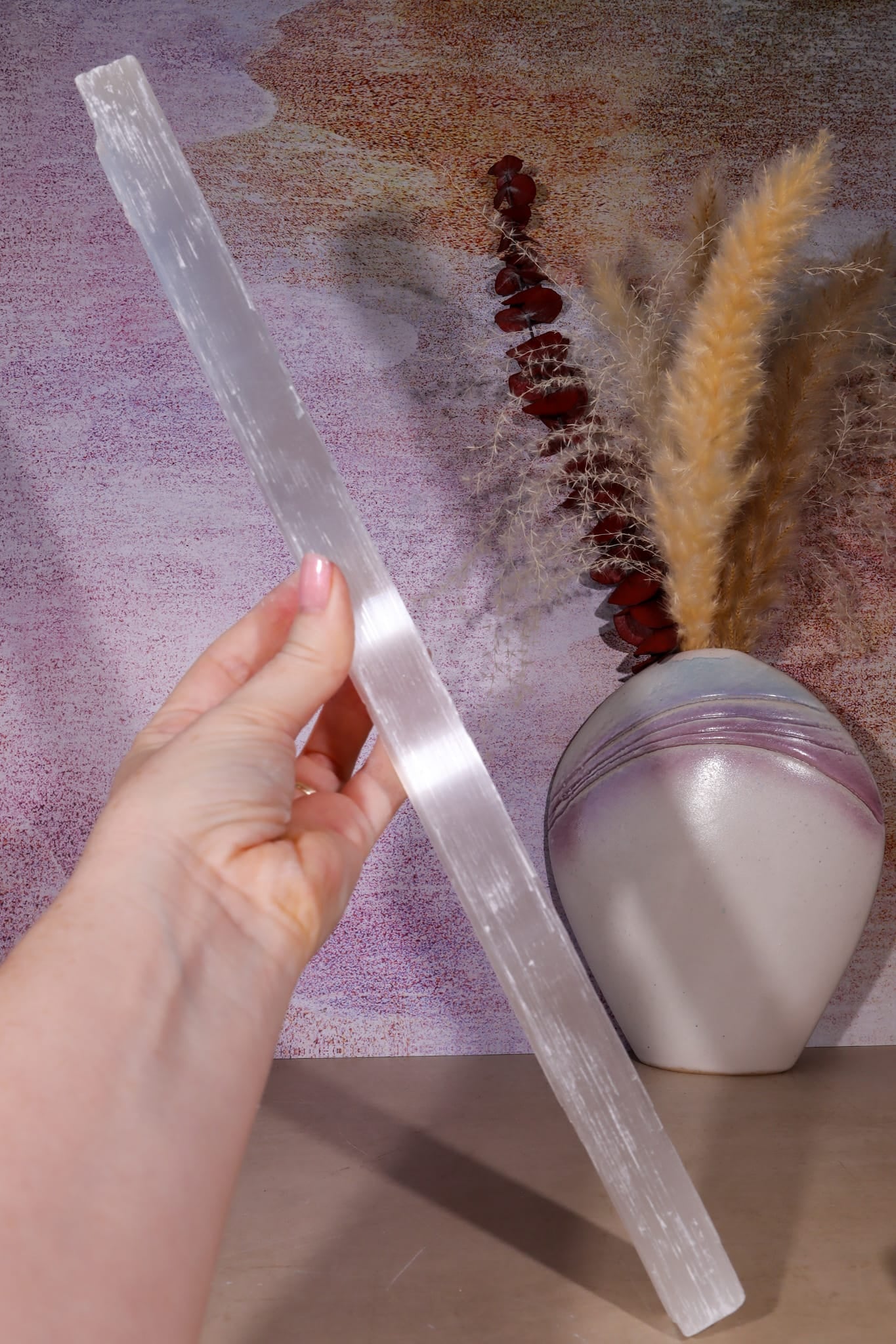 Selenite Wand | 33–40cm | Morocco Wands Tali & Loz Crystals