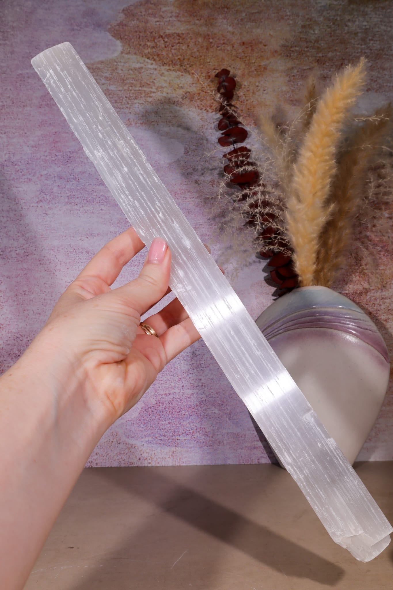 Selenite Wand | 33–40cm | Morocco Wands Tali & Loz Crystals