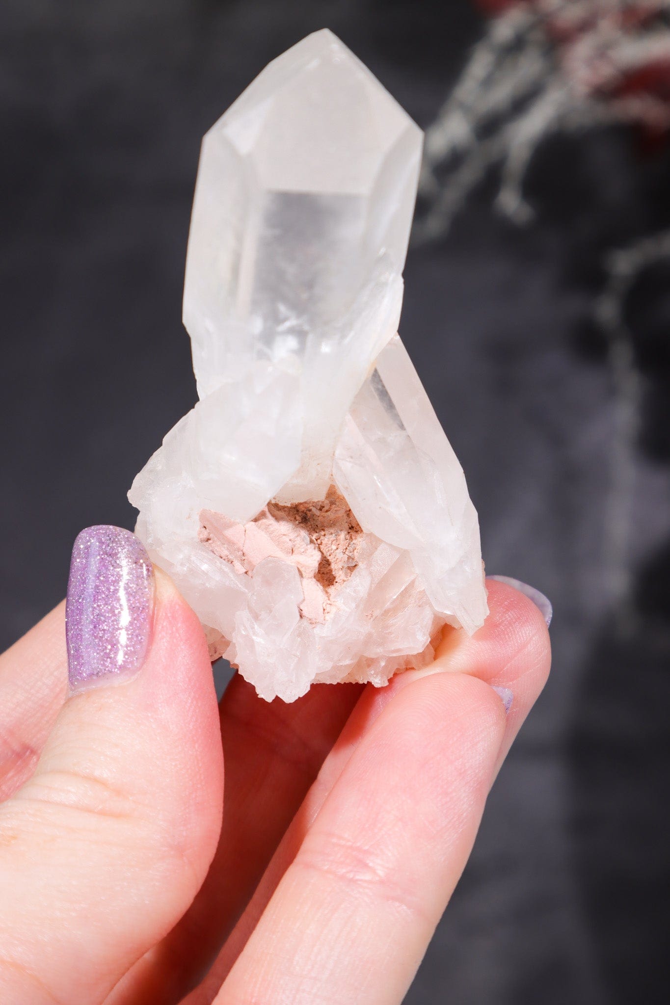 Self Standing Clear Quartz Cluster Clusters Tali & Loz Crystals