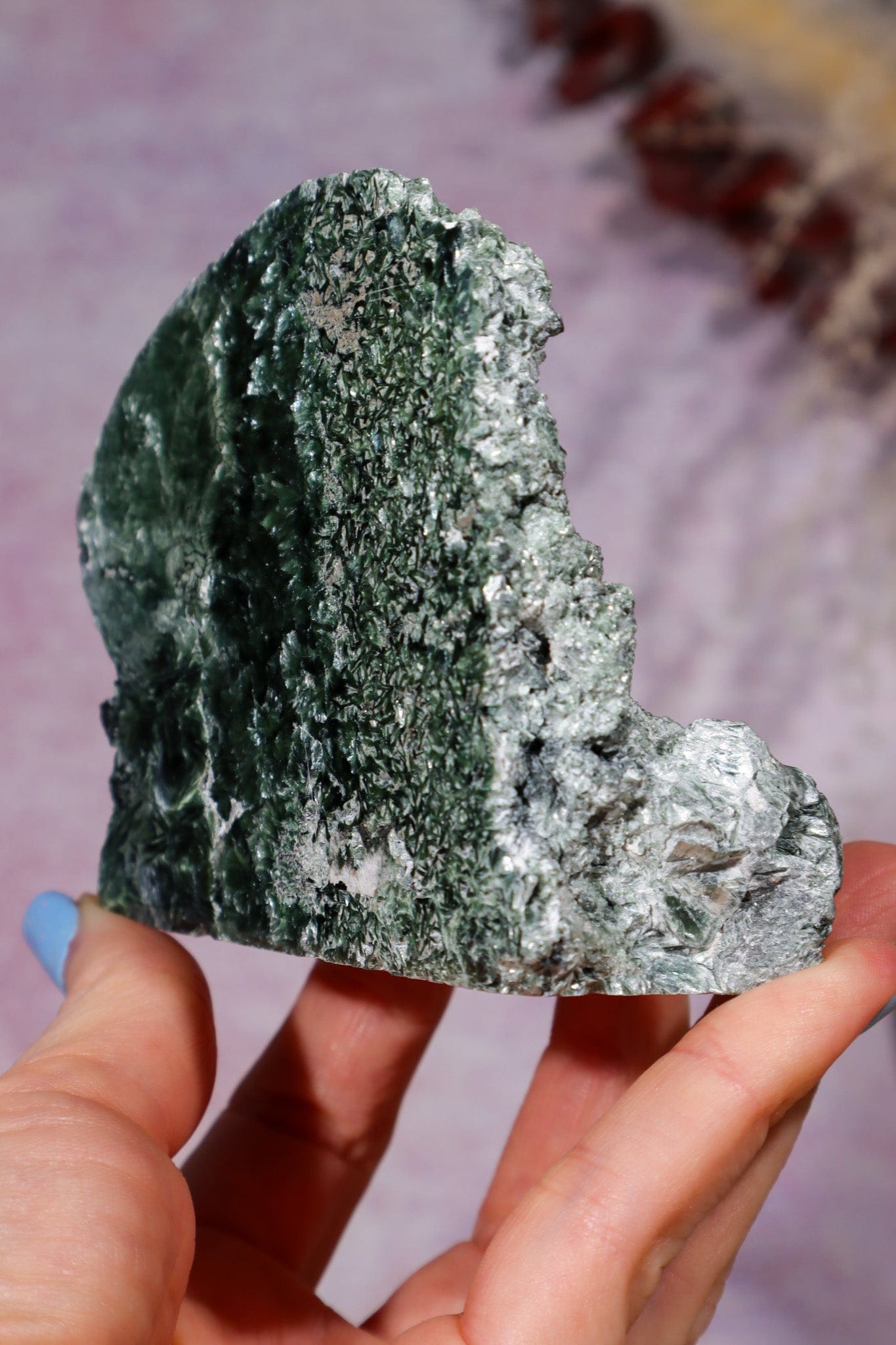 Seraphinite Specimen 200gr, Russia Specimen Tali & Loz Crystals