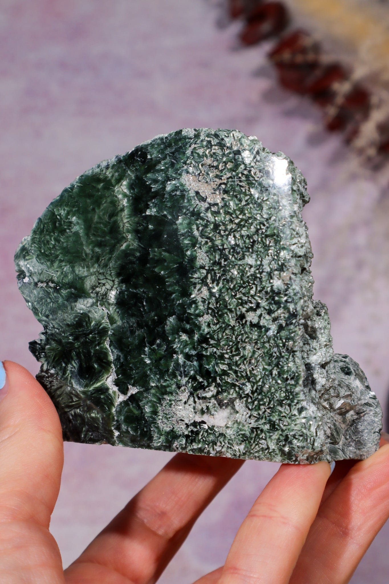 Seraphinite Specimen 200gr, Russia Specimen Tali & Loz Crystals