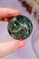 Seraphinite Sphere 4.2cm, Russia Spheres Tali & Loz Crystals