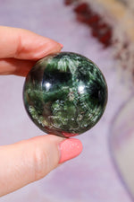 Seraphinite Sphere 4.2cm, Russia Spheres Tali & Loz Crystals