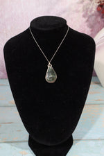 Seraphinite Tear Drop Necklace, Pendant Size 2.5cm, Handmade in the UK Jewellery Tali & Loz Crystals