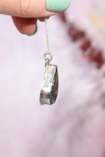 Seraphinite Tear Drop Necklace, Pendant Size 2.5cm, Handmade in the UK Jewellery Tali & Loz Crystals