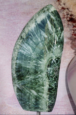 Seraphinite Wing Shaped Freeform on Stand 0.9KG, Russia Specimen Tali & Loz Crystals