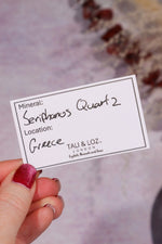 Seriphos Quartz Specimen 3.5cm, Greece Specimen Tali & Loz Crystals