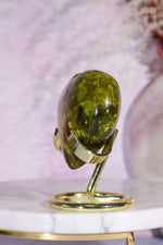 Serpentine Heart Carving 5.5cm, Madagascar Hearts Tali & Loz Crystals