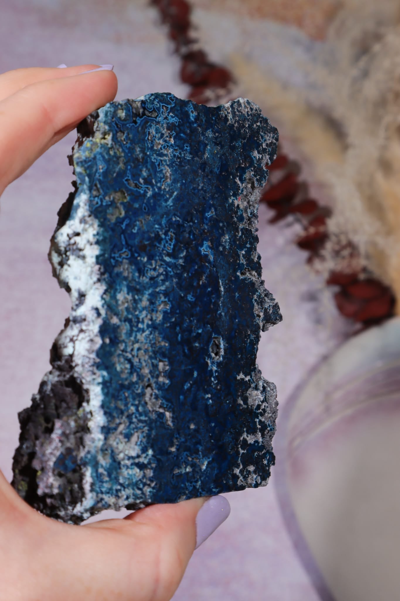 Shattuckite Specimen | 217g | Kaokoveld Plateau, Namibia Mineral Specimen Tali & Loz Crystals