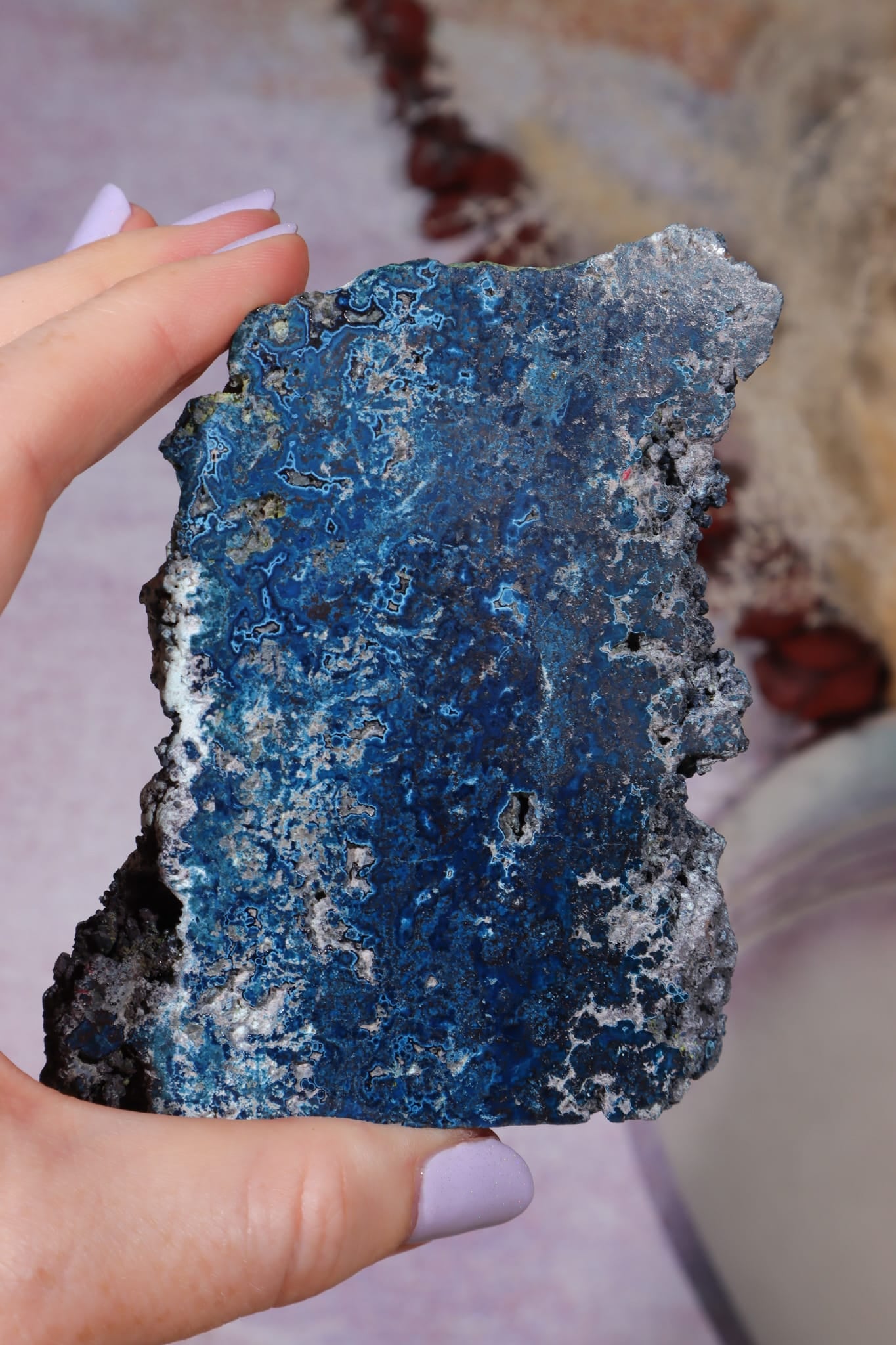 Shattuckite Specimen | 217g | Kaokoveld Plateau, Namibia Mineral Specimen Tali & Loz Crystals