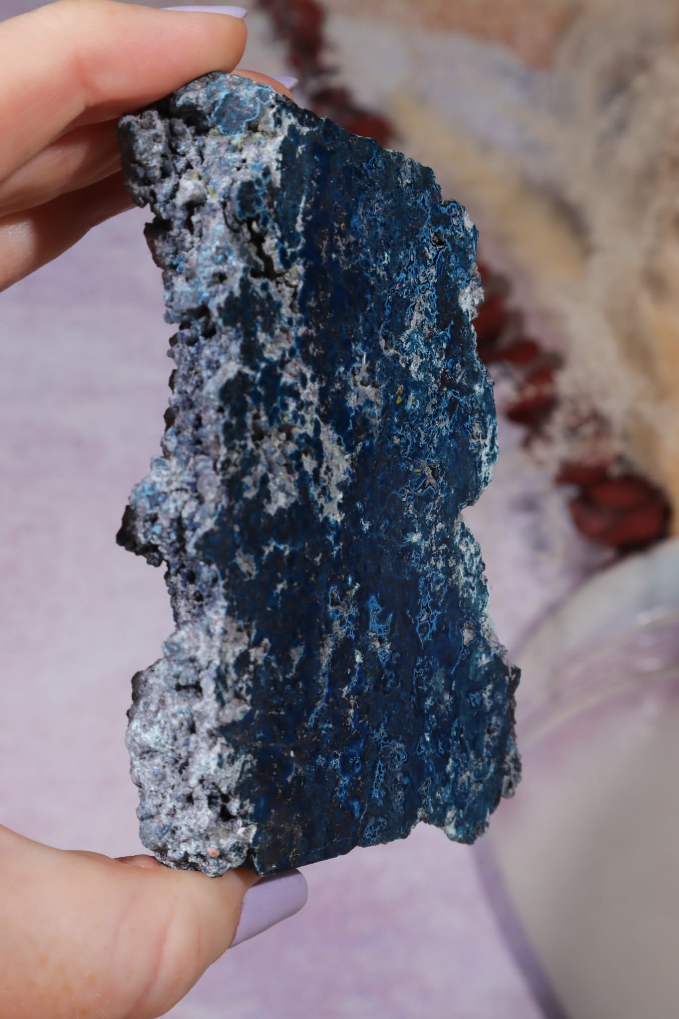Shattuckite Specimen | 217g | Kaokoveld Plateau, Namibia Mineral Specimen Tali & Loz Crystals
