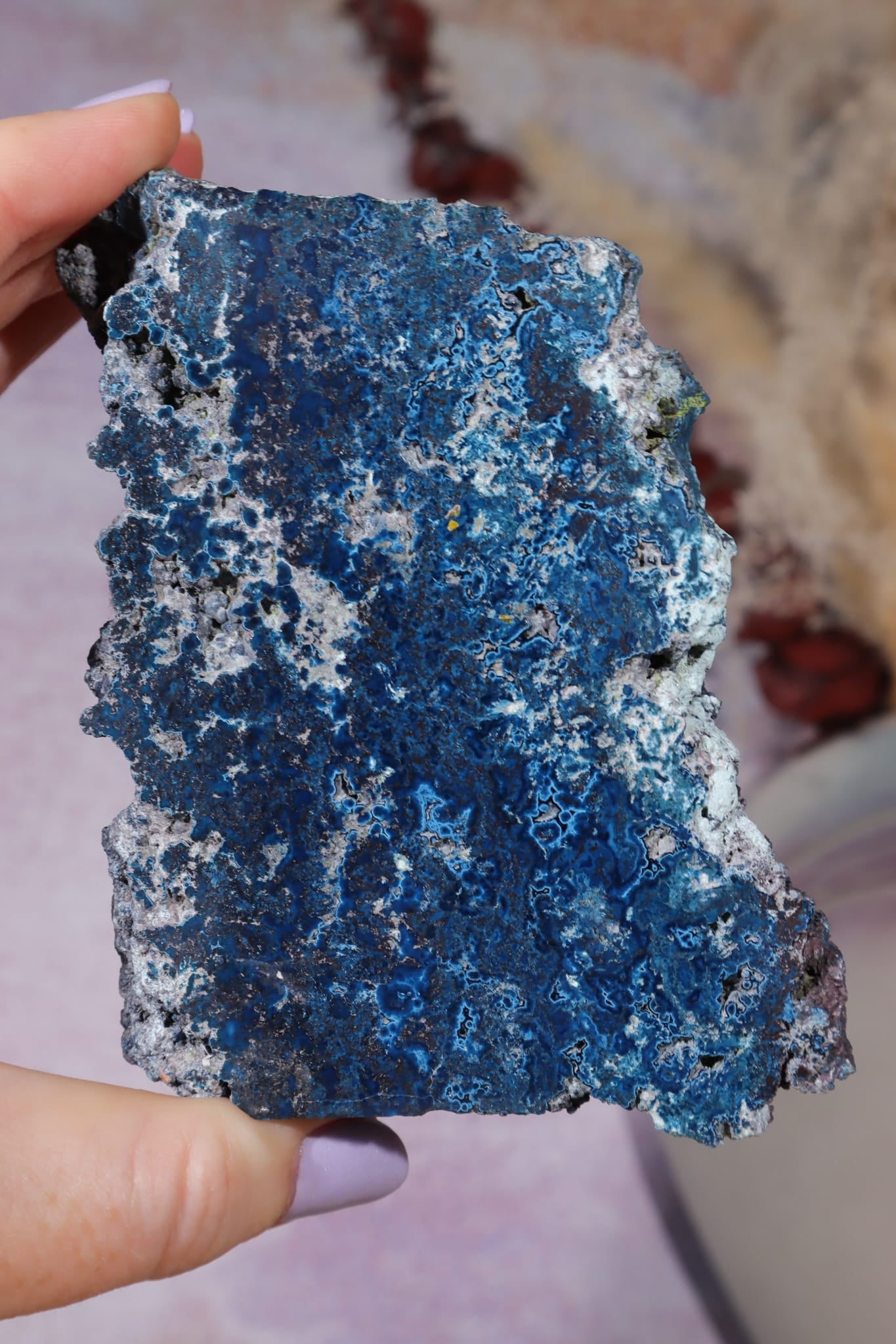 Shattuckite Specimen | 217g | Kaokoveld Plateau, Namibia Mineral Specimen Tali & Loz Crystals
