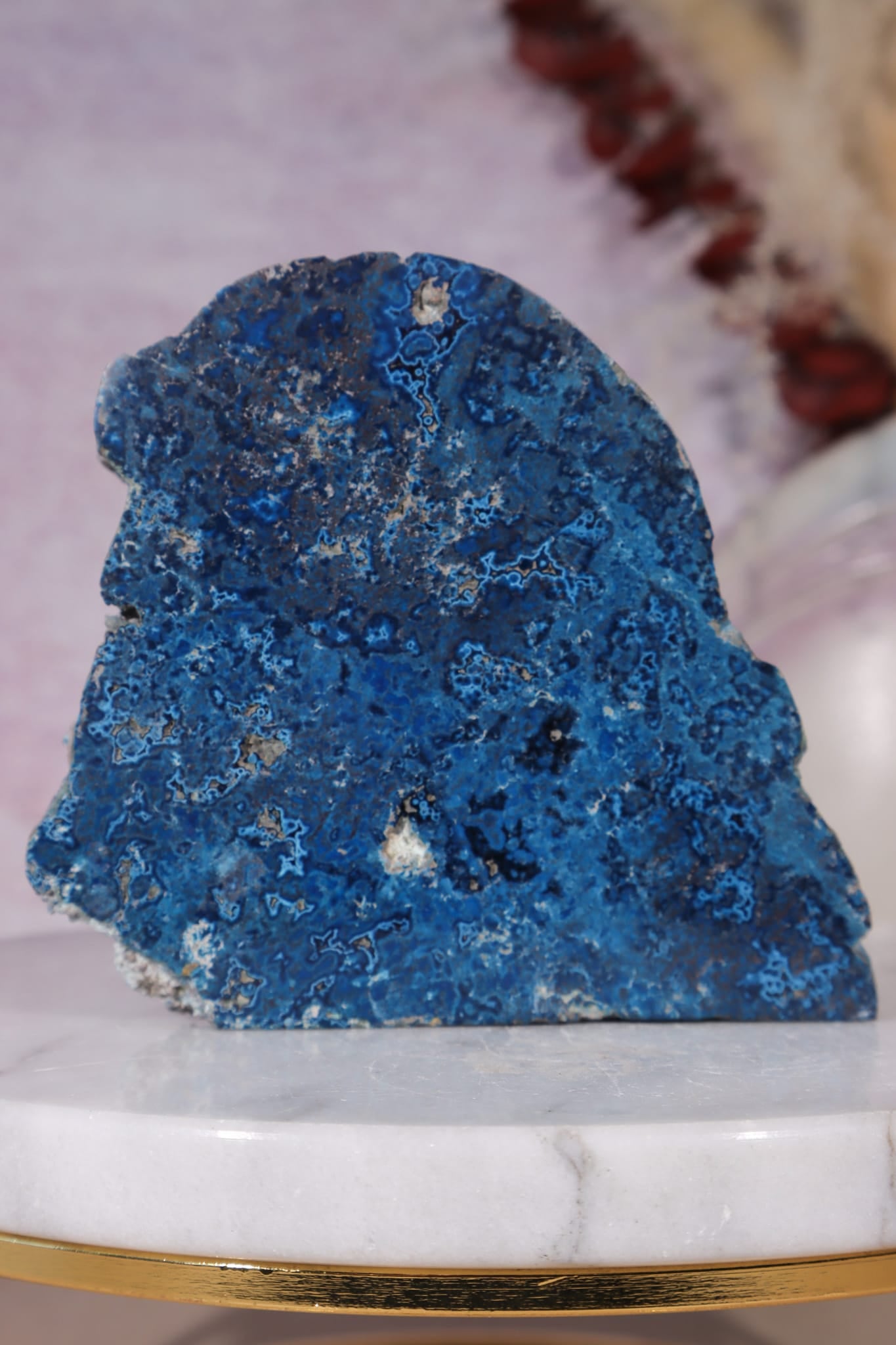Shattuckite Specimen | 235g | Kaokoveld Plateau, Namibia Mineral Specimen Tali & Loz Crystals