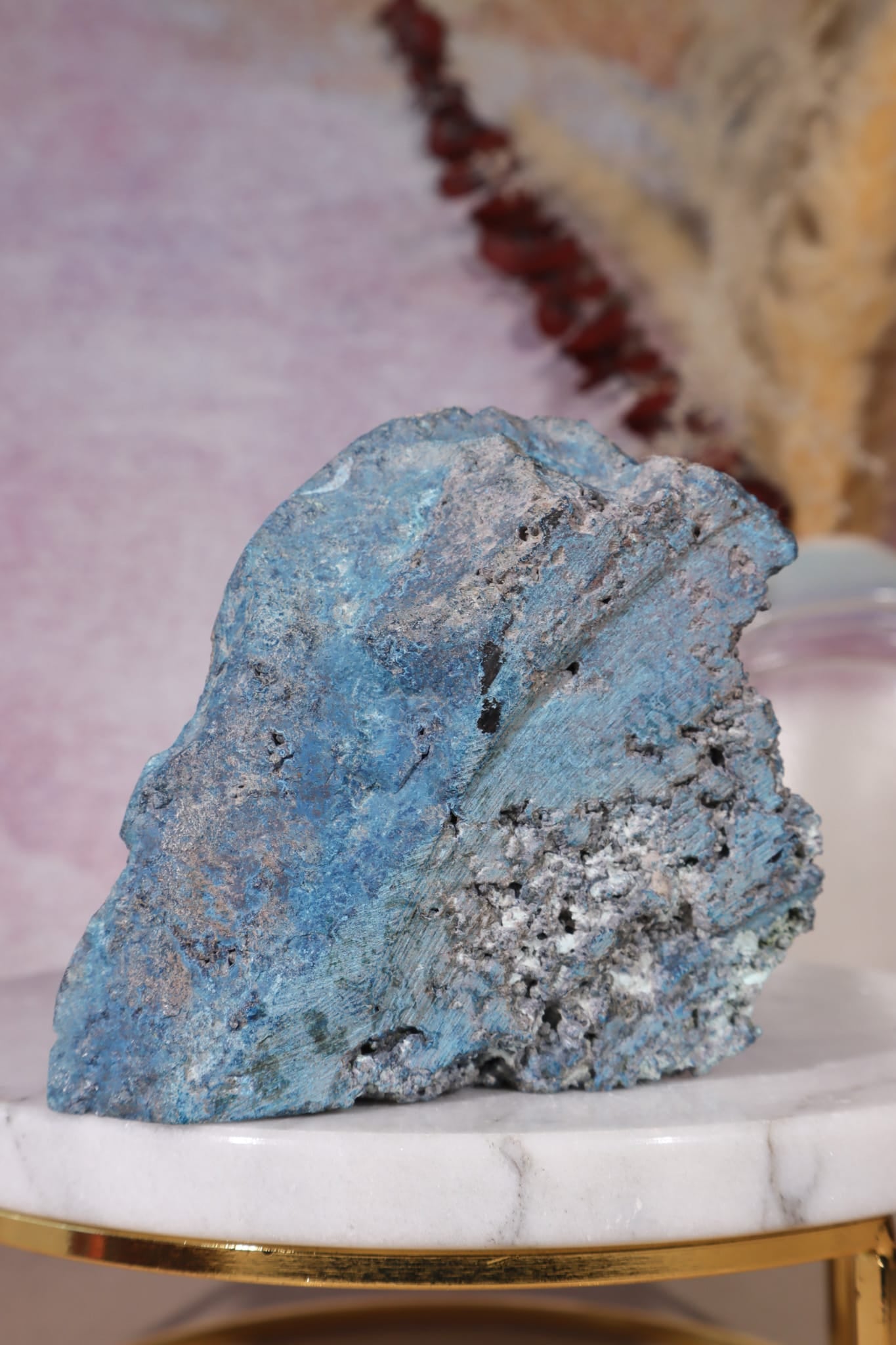 Shattuckite Specimen | 235g | Kaokoveld Plateau, Namibia Mineral Specimen Tali & Loz Crystals