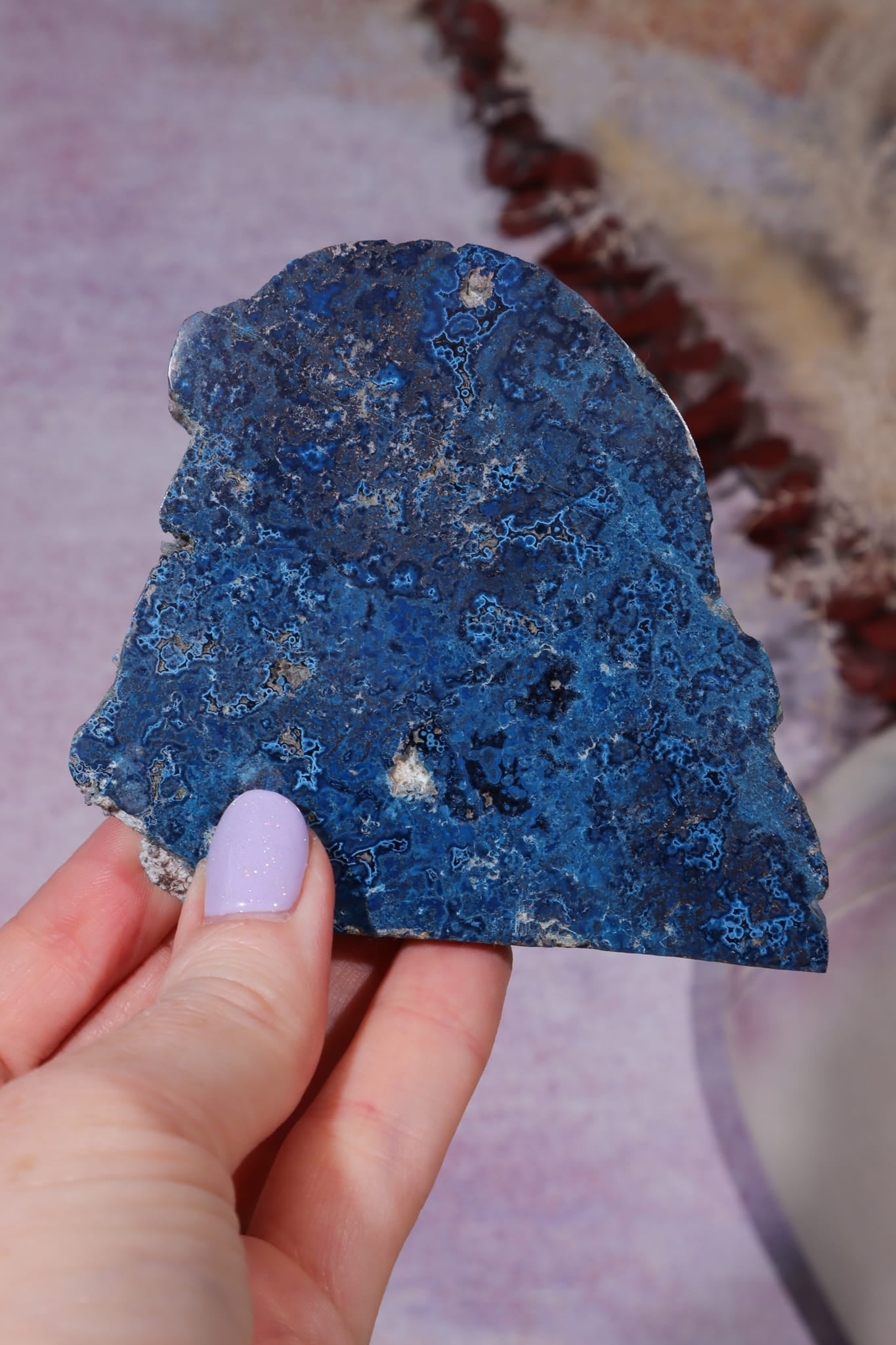 Shattuckite Specimen | 235g | Kaokoveld Plateau, Namibia Mineral Specimen Tali & Loz Crystals