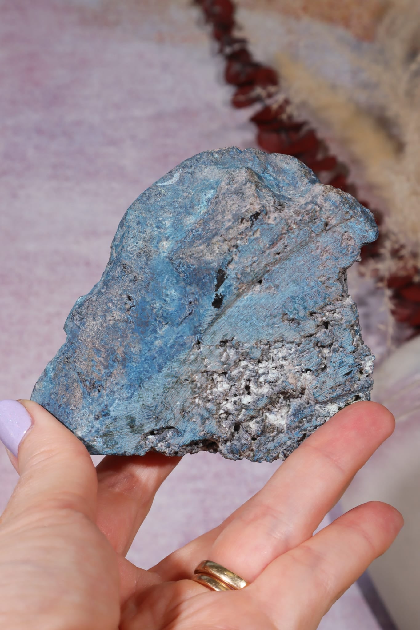 Shattuckite Specimen | 235g | Kaokoveld Plateau, Namibia Mineral Specimen Tali & Loz Crystals