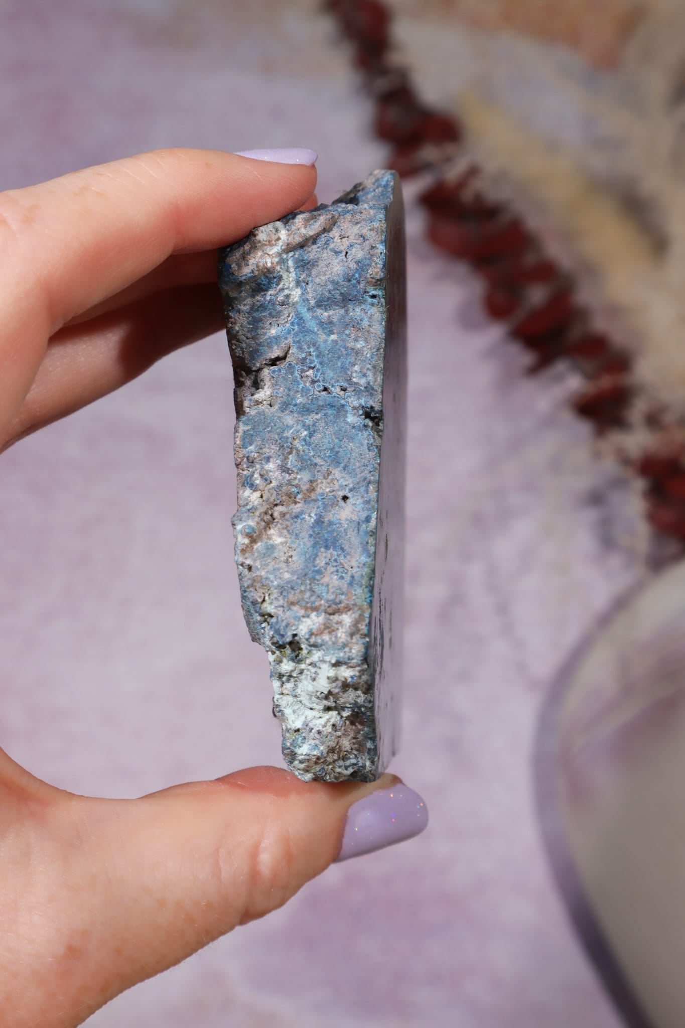 Shattuckite Specimen | 235g | Kaokoveld Plateau, Namibia Mineral Specimen Tali & Loz Crystals