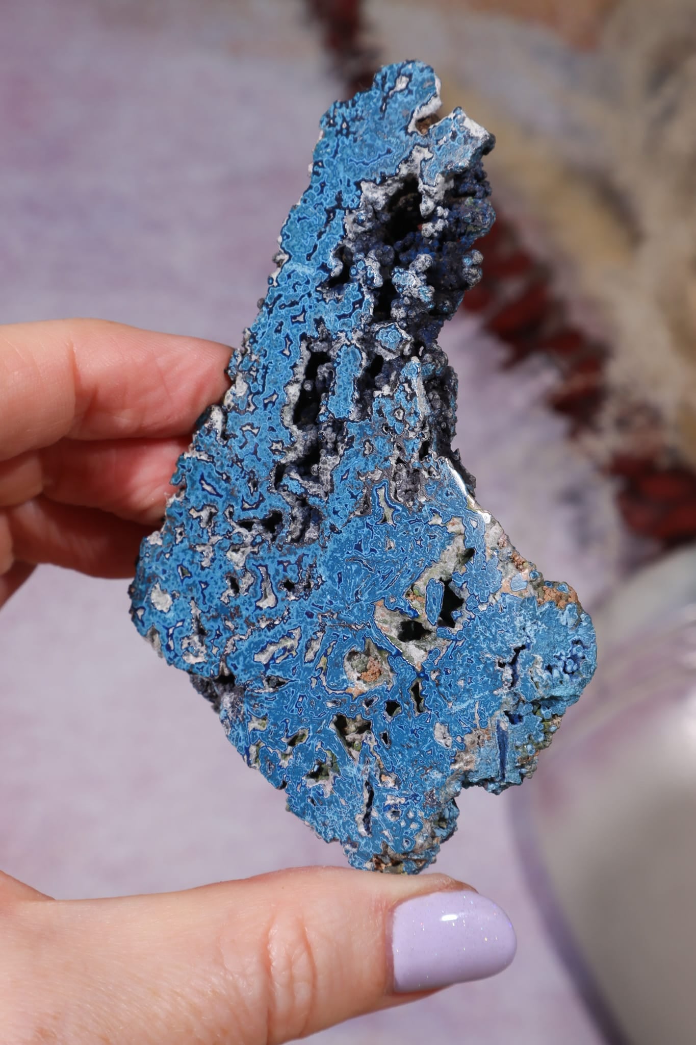 Shattuckite Specimen | 68g | Kaokoveld Plateau, Namibia Mineral Specimen Tali & Loz Crystals