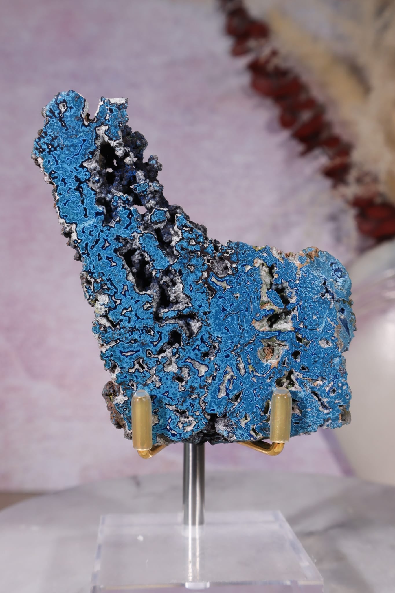 Shattuckite Specimen | 68g | Kaokoveld Plateau, Namibia Mineral Specimen Tali & Loz Crystals