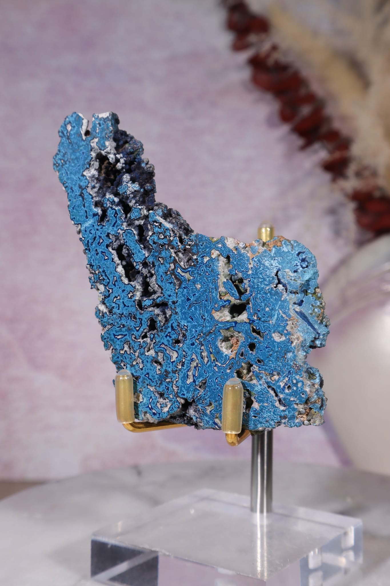Shattuckite Specimen | 68g | Kaokoveld Plateau, Namibia Mineral Specimen Tali & Loz Crystals