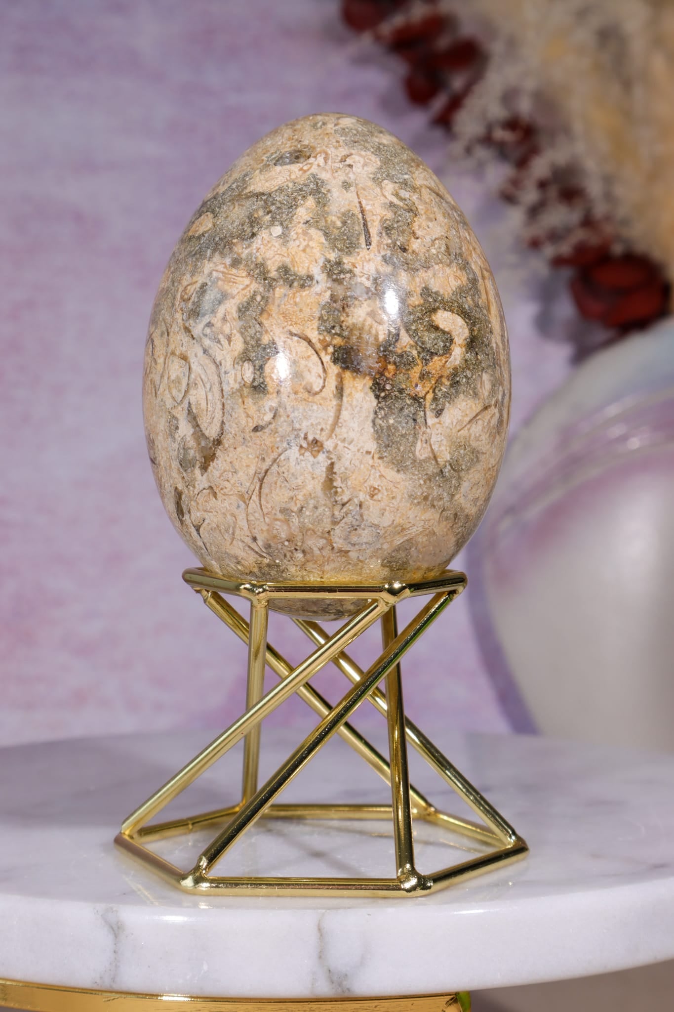 Shell Jasper Egg | 7.5cm | Mexico Eggs Tali & Loz Crystals